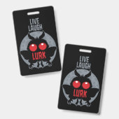 Live Laugh Lurk モスマン 未確認生物 バッジ (正面&裏面)