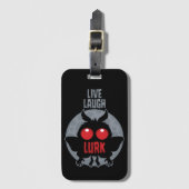 Live Laugh Lurk Mothman Cryptid ラゲッジタグ (正面縦)