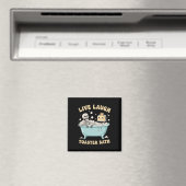 Live Laugh Toaster Th 楽しいスケルトンメメ ダークユーモア マグネット (インサイチュ (食洗機))