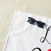 Live Laughai Love Akita ビーチタオル (インサイチュ)