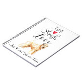 Live Laughe Love a Wheaten Notebook ノートブック (左側)
