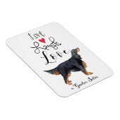 Live Laughes Love a Gordon Setter Magnet マグネット (右側)