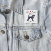 Live Laughes Love a Kerry Blue Terrier 缶バッジ (インサイチュ)
