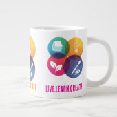 Live.Learn.Create ジャンボマグカップ ジャンボコーヒーマグカップ (右)