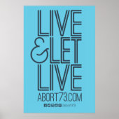 Live & Let Liveポスター(Abort73.com) ポスター (正面)