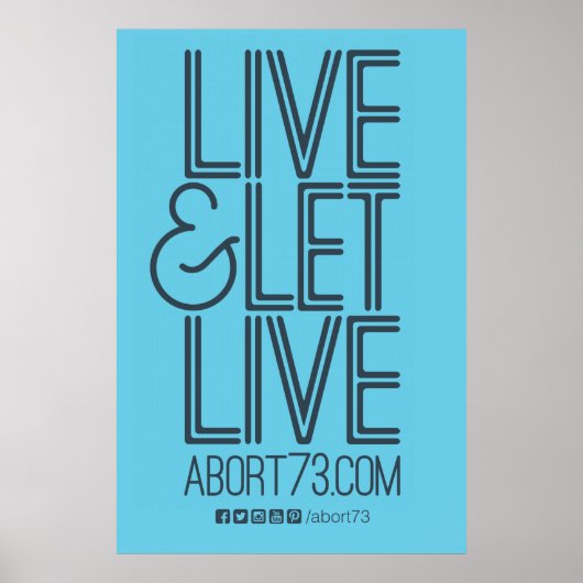 Live & Let Liveポスター(Abort73.com) ポスター (正面)