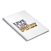 Live Life Fully Quote ノートブック (右側)