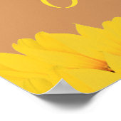 Live Life in Full開花感動的引用文ポスター ポスター (角)