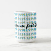 live life in full bloom コーヒーマグカップ (中央)