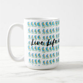 live life in full bloom コーヒーマグカップ