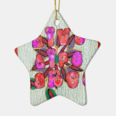 「Live Life Large」アートプリント セラミックオーナメント (左)