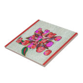 「Live Life Large」アートプリント タイル (側面)