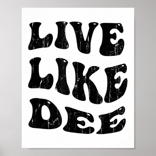 Live Like Dee, Cancer Awareness, Cancer Suprt  ポスター (正面)