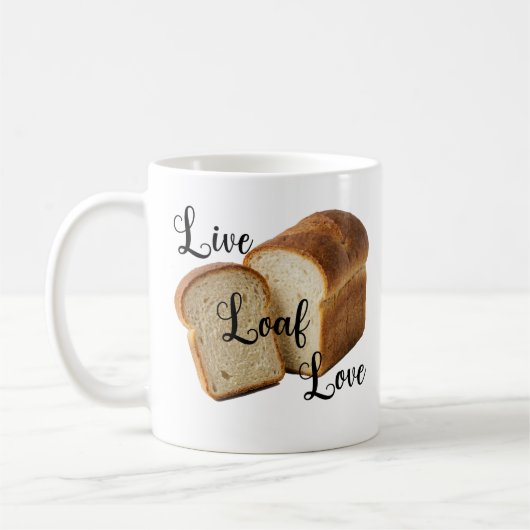 Live-Loaf-Love Mug コーヒーマグカップ (左)