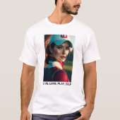 Live, Love, 遊 Golfユニセックス - Tシャツ (正面)