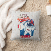 Live Love BASEBALL誕生日の年齢と名前を追加 クッション (ブランケット)