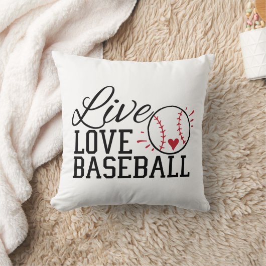 Live Love Baseball クッション (ブランケット)