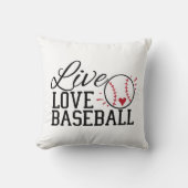 Live Love Baseball クッション (正面)