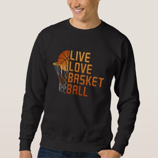 Live Love Basketball Graphic スウェットシャツ (正面)