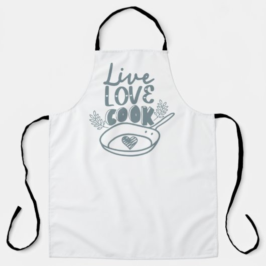 Live Love Cook エプロン (正面)