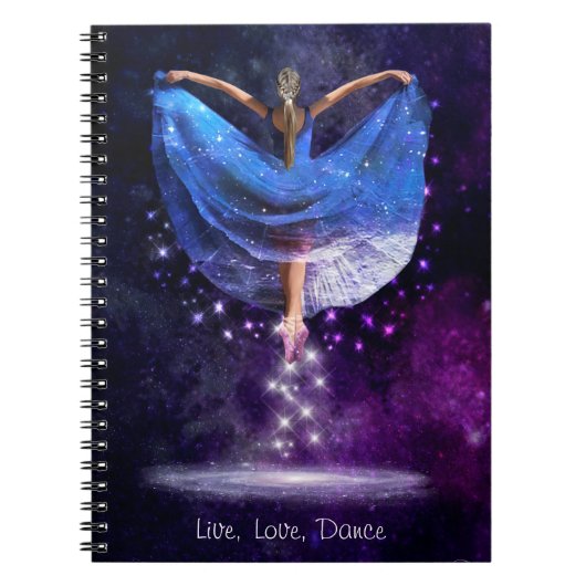 Live、Love、Dance Journal ノートブック (正面)