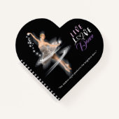 Live、Love、Dance Journal ノートブック (正面)