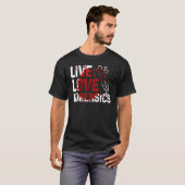 Live Love Forensics Scientist Crime Scene Apparel Tシャツ (正面フル)