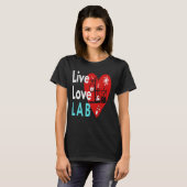 LIVE LOVE LAB - 研究室ライフ Tシャツ (正面フル)