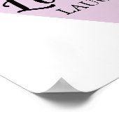 Live Love Laugh Motivational Typography ポスター (角)