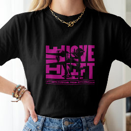 Live Love Lift 女性フィットネスモチベーション Tシャツ