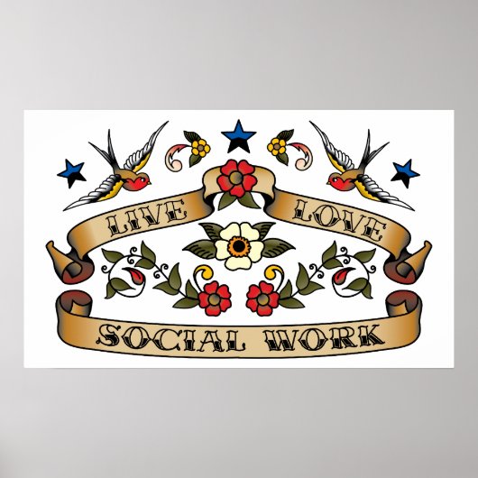 Live Love Social Work ポスター (正面)