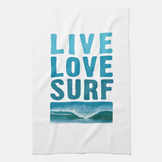 live_love_surf キッチンタオル (縦)