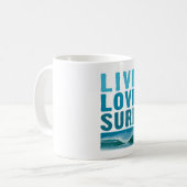 live_love_surf コーヒーマグカップ (正面左)