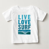 live_love_surf ベビーTシャツ (正面)