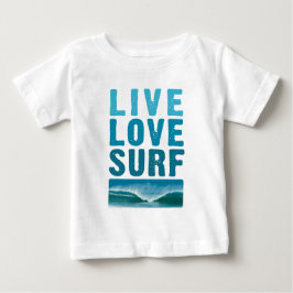 live_love_surf ベビーTシャツ