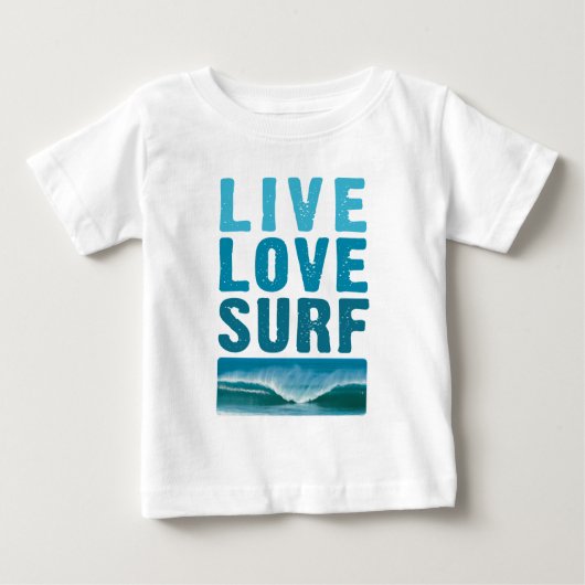 live_love_surf ベビーTシャツ (正面)