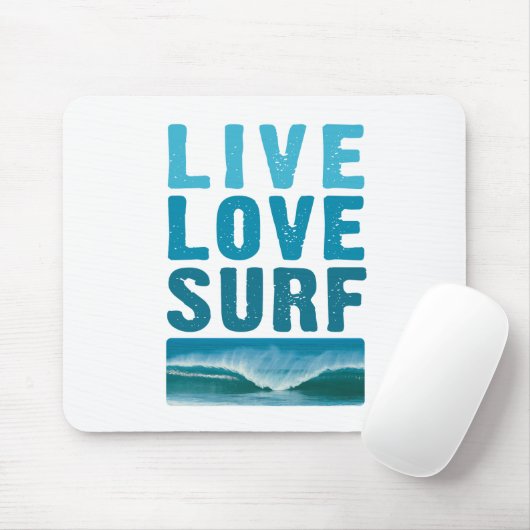 live_love_surf マウスパッド (マウス)