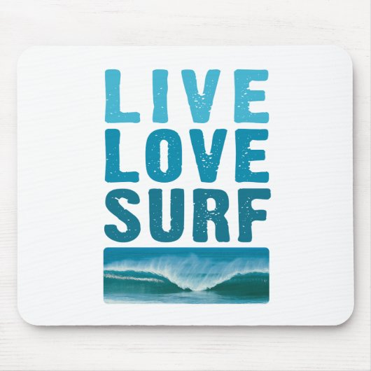 live_love_surf マウスパッド (正面)