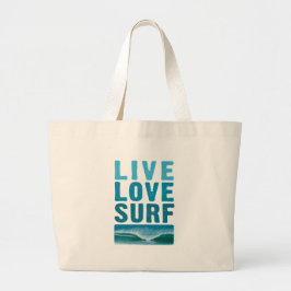 live_love_surf ラージトートバッグ