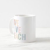 Live Love Teach レインボー 先生 感謝 コーヒーマグカップ (正面左)