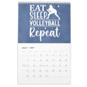 Live Love Volleyballのインスピレーション カレンダー (3月 2027)