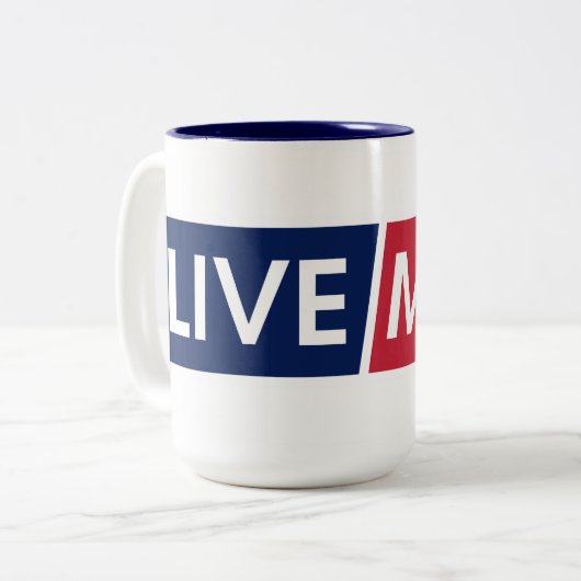 LIVE MAD Bold Motivation Mug ツートーンマグカップ (正面左)
