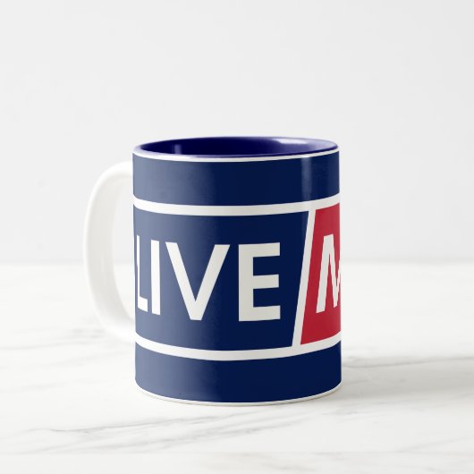 LIVE MAD Urban Statement Mug ツートーンマグカップ (正面左)