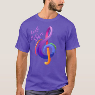 live music music and arts t shirt family tシャツ