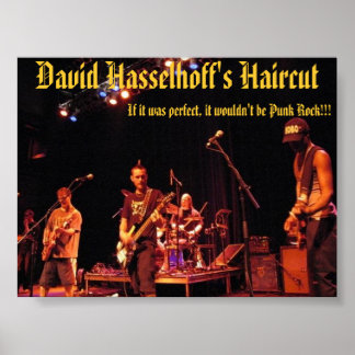live @ norva - David Hasselhoff's Haircut ポスター