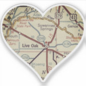Live Oak FLマップ シール (正面)