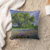 Live Oak & Wark Paintbrush、テキサス州 クッション (ブランケット)