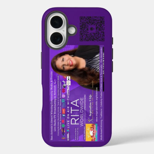 Live On Air with Rita Phone Case for iPhone 16 Case-Mate iPhoneケース (裏面)
