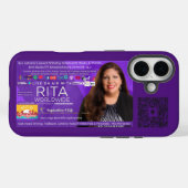 Live On Air with Rita Phone Case for iPhone 16 Case-Mate iPhoneケース (裏面 (横))