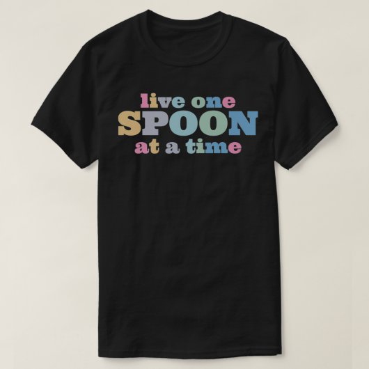 Live One Spoon At A Time Lupus Warrior Premium  Tシャツ (デザイン正面)